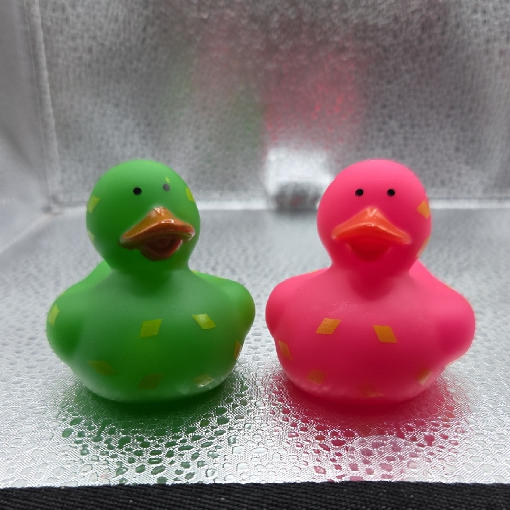 Duck Green and Pink Rubber  Set NWOT #1